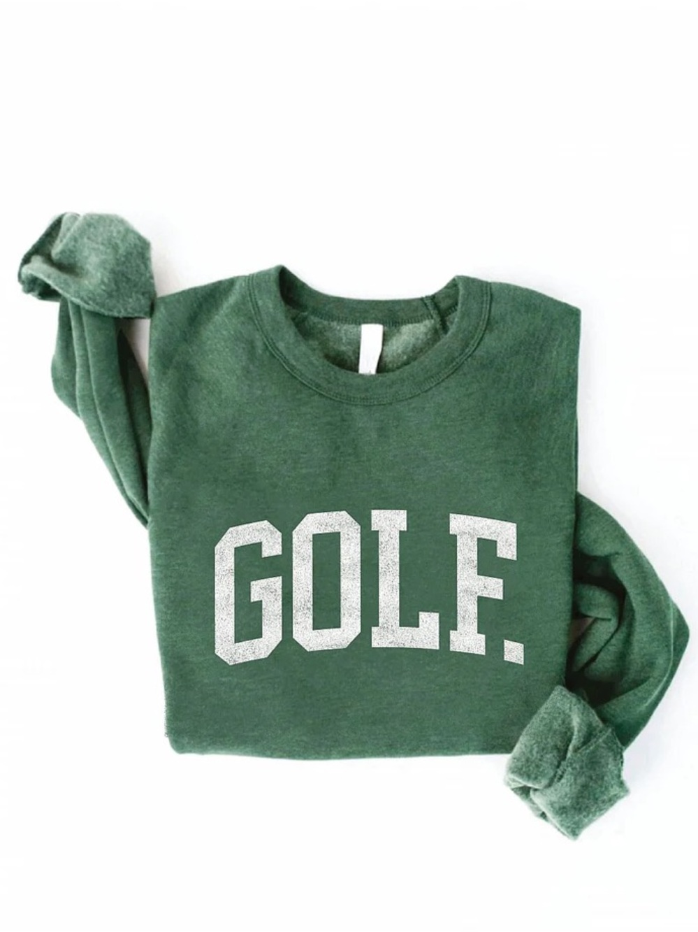 OAT COLLECTIVE unisex golf sweatshirt Green Size Small - Picture 2 of 7